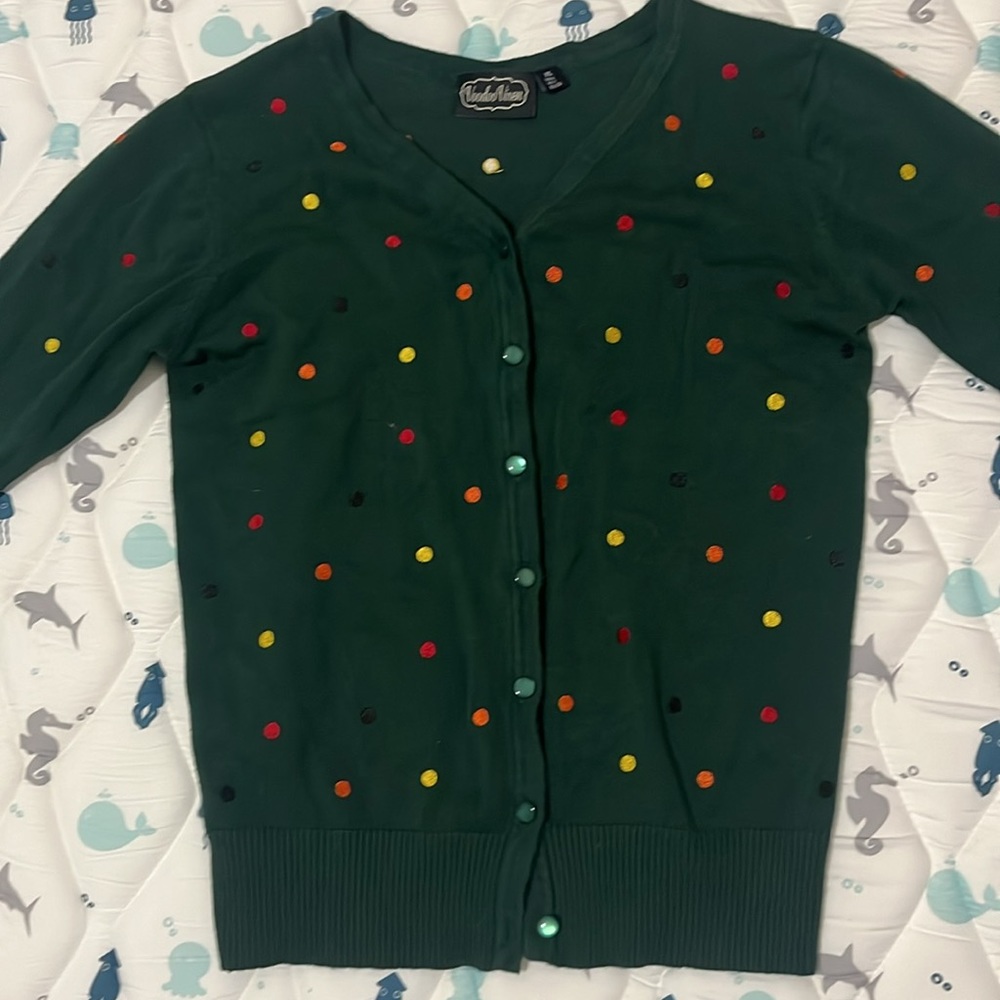 Voodoo Vixen polka dot cardigan